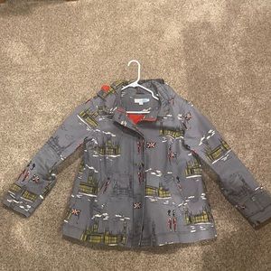 Fleece lined Boden rainy day Mac.